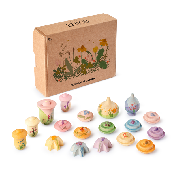 Grapat Flower Meadow, Holzspielzeug Blumen