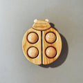 Bajo Marienkäfer aus Holz mit Rollen, Natur