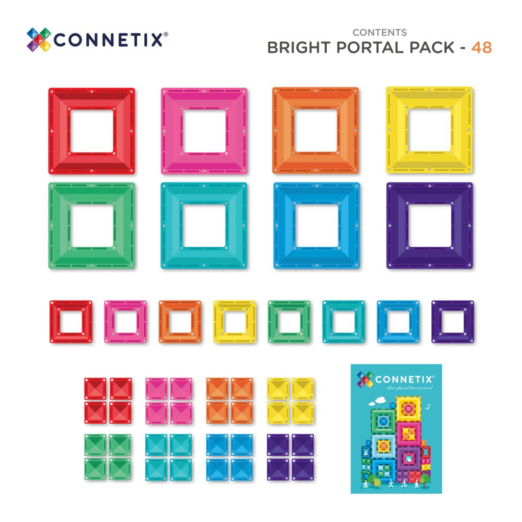 Connetix Magnetbausteine Bright Portal Pack 48 Teile
