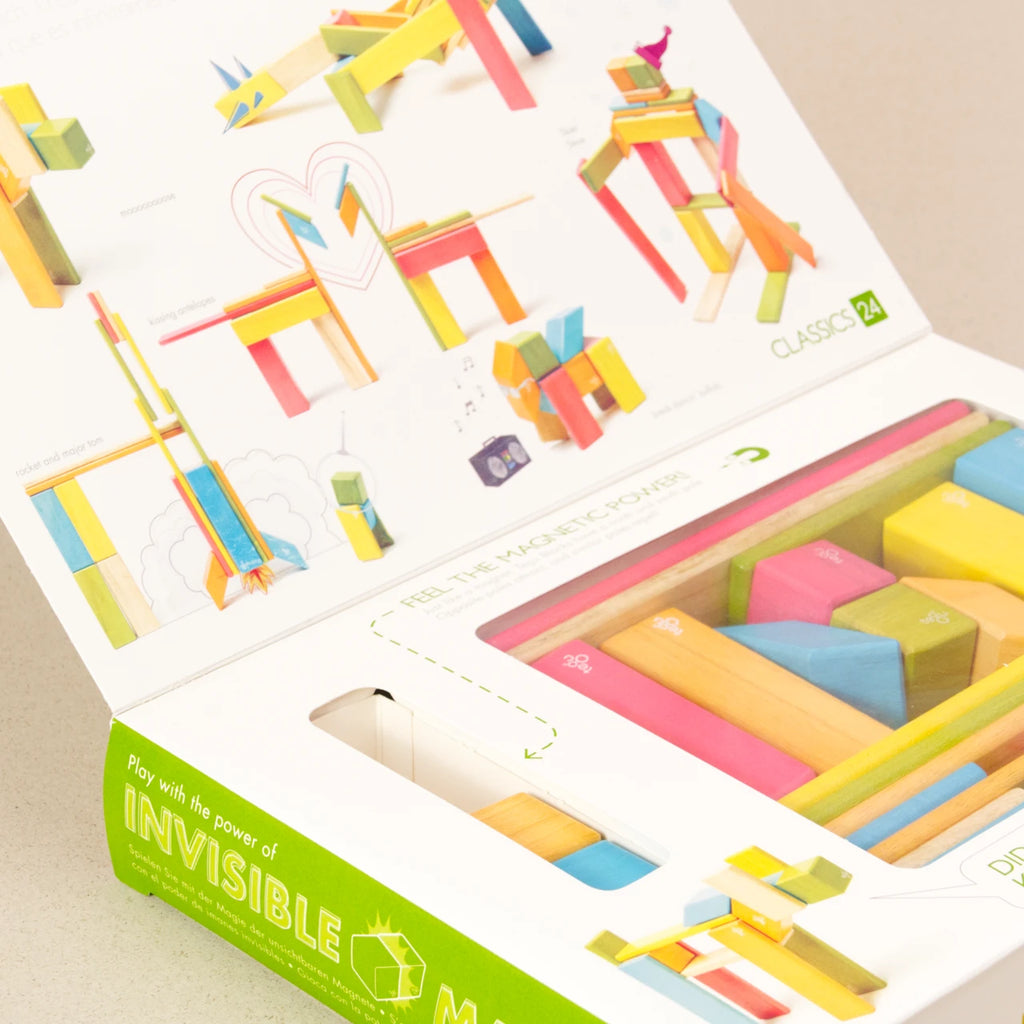 Tegu Magnetische Holzbausteine, 24-teilig