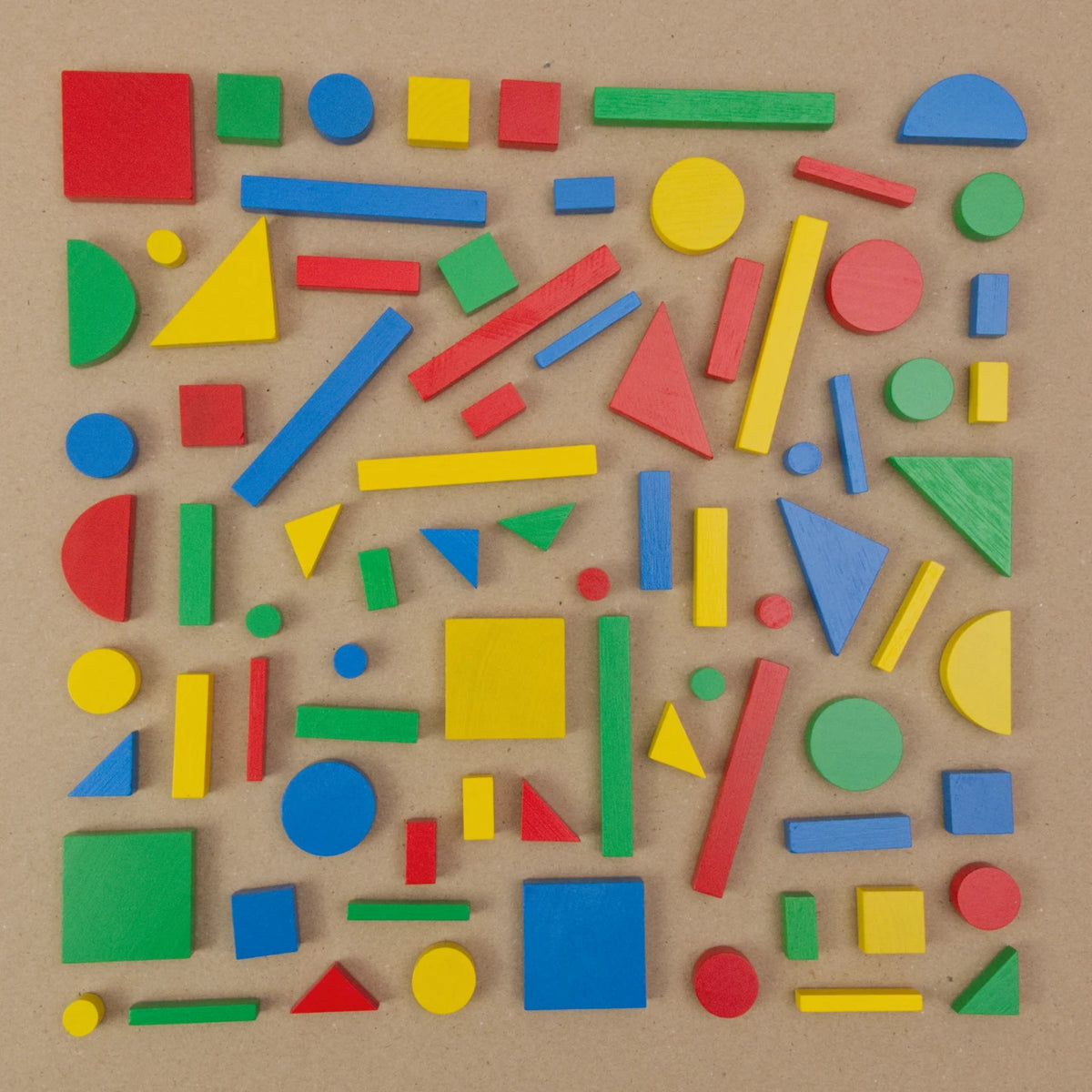 Magnetische Holzklötzchen, 80 geometrische Teile – Foto 2