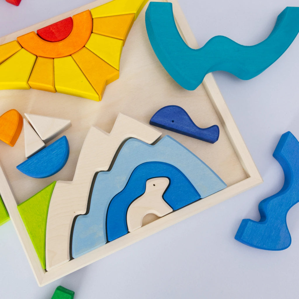 Baustein Puzzle Eisbär – Foto 8