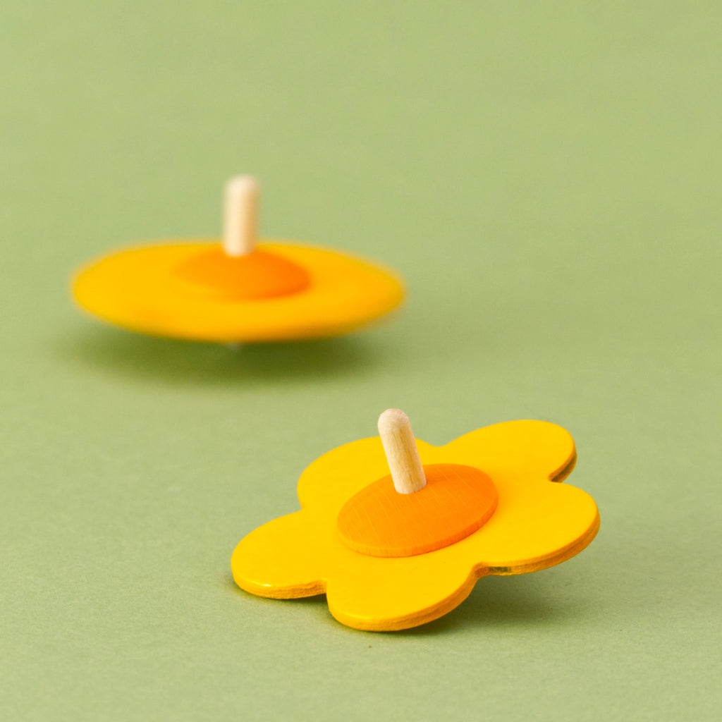 Blumenkreisel orange
