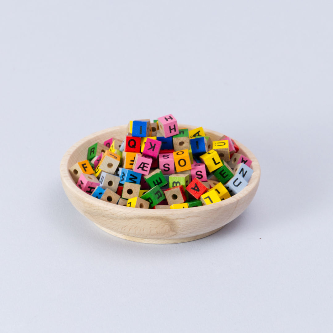 Holzperlen bunte Buchstaben, goki – Foto 3