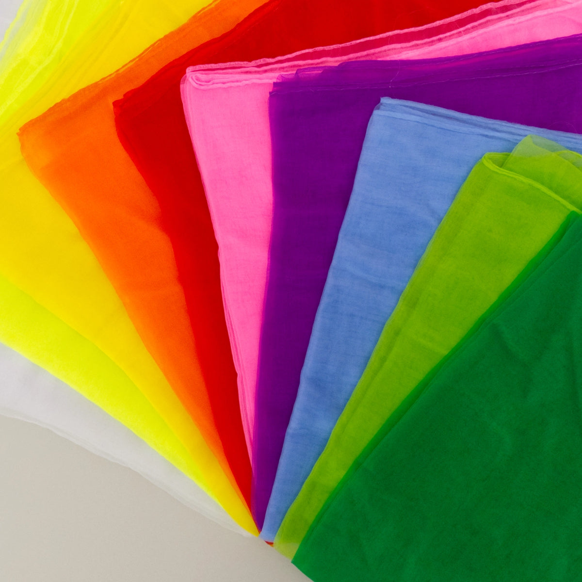 Bunte Chiffontücher, groß 10 Stück