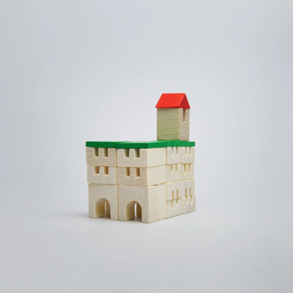 Holzminiatur City-Hausbau in der Streichholzschachtel