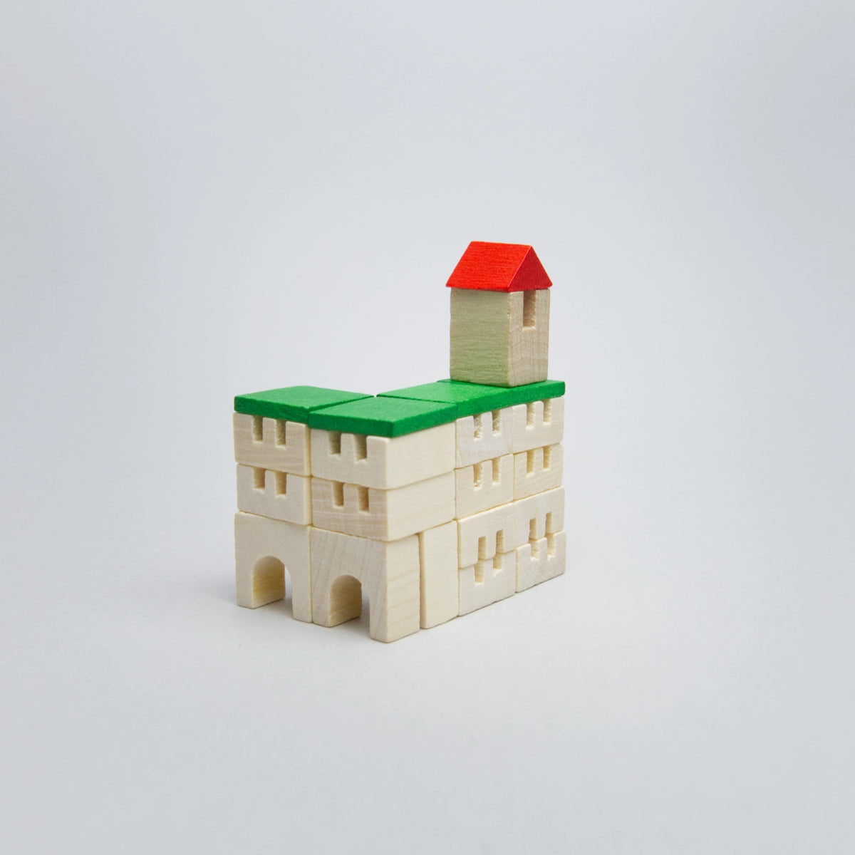 Holzminiatur City-Hausbau in der Streichholzschachtel