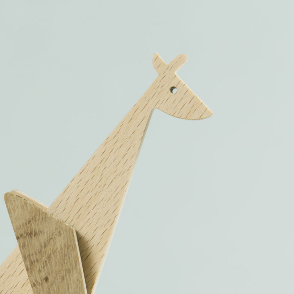 Gesicht der Giraffe mit Auge.