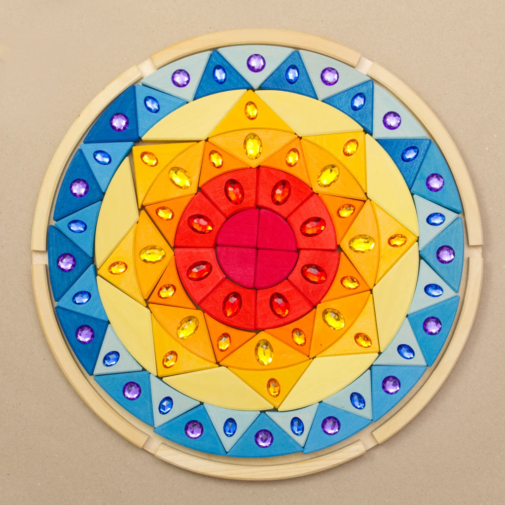 GRIMMS Sonne, Legebild Glitzermandala