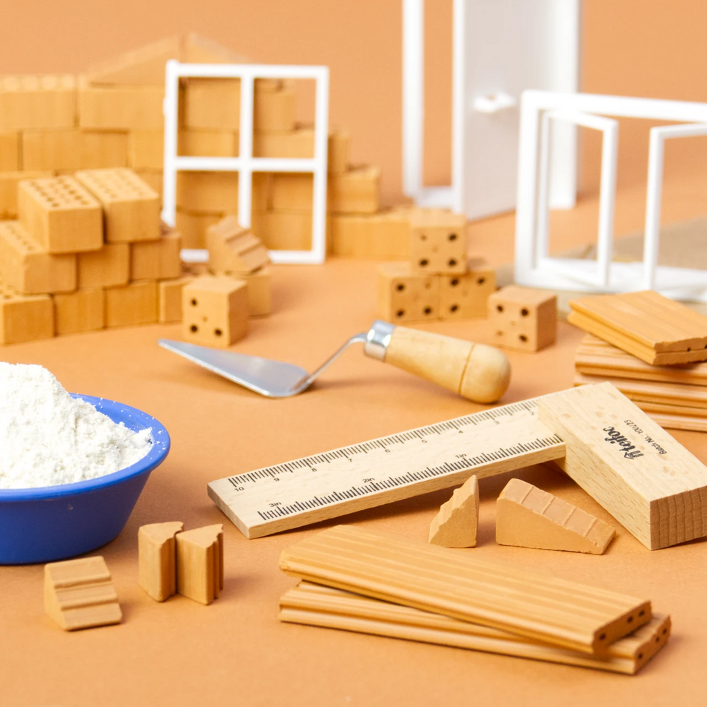 teifoc Grundbaukasten, Box mit Baumaterial
