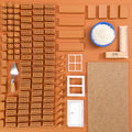 teifoc Grundbaukasten, Box mit Baumaterial