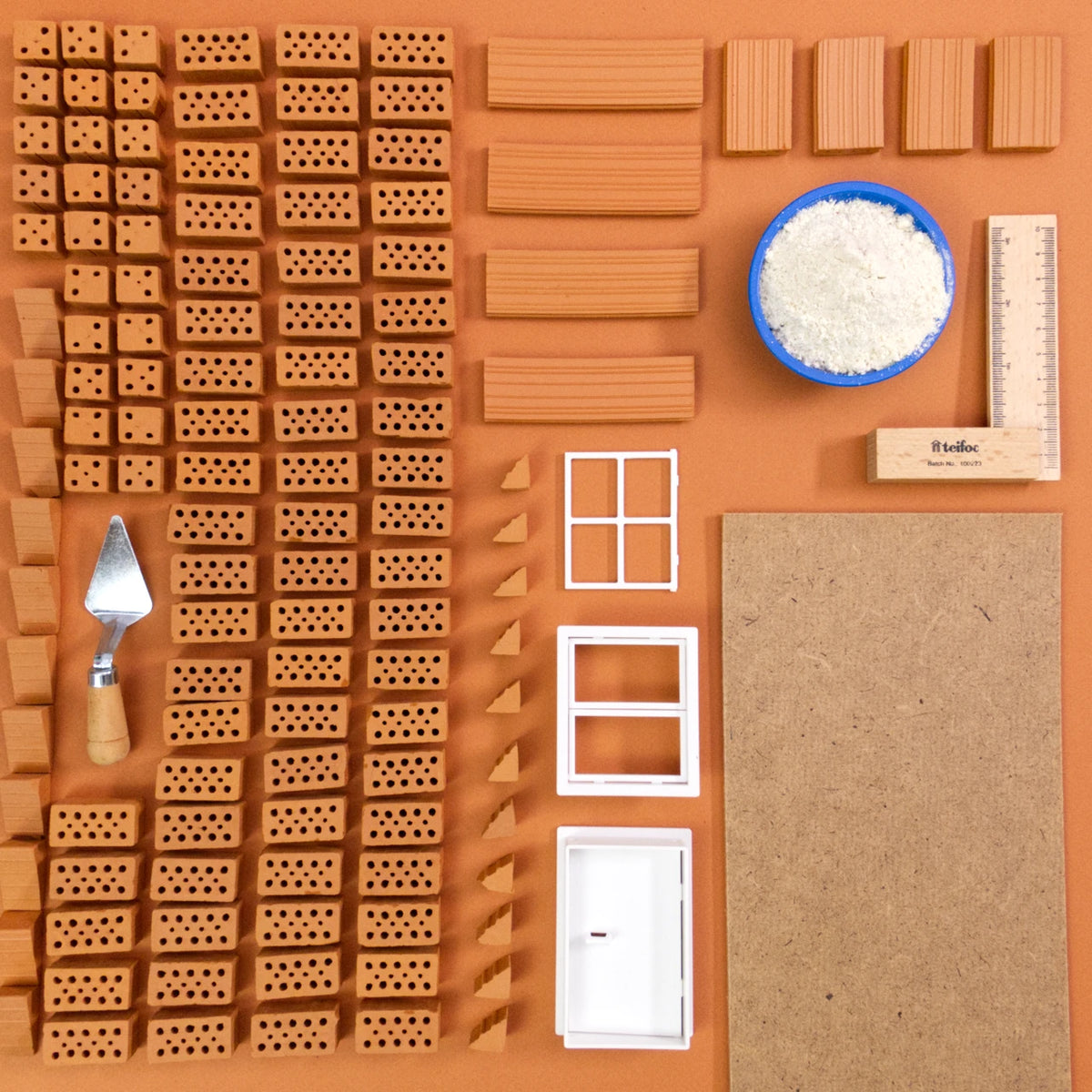 teifoc Grundbaukasten, Box mit Baumaterial