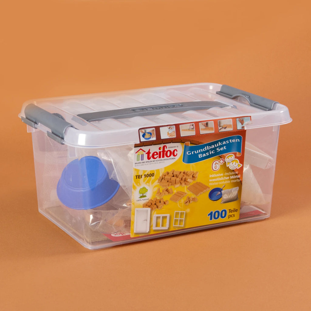 teifoc Grundbaukasten, Box mit Baumaterial