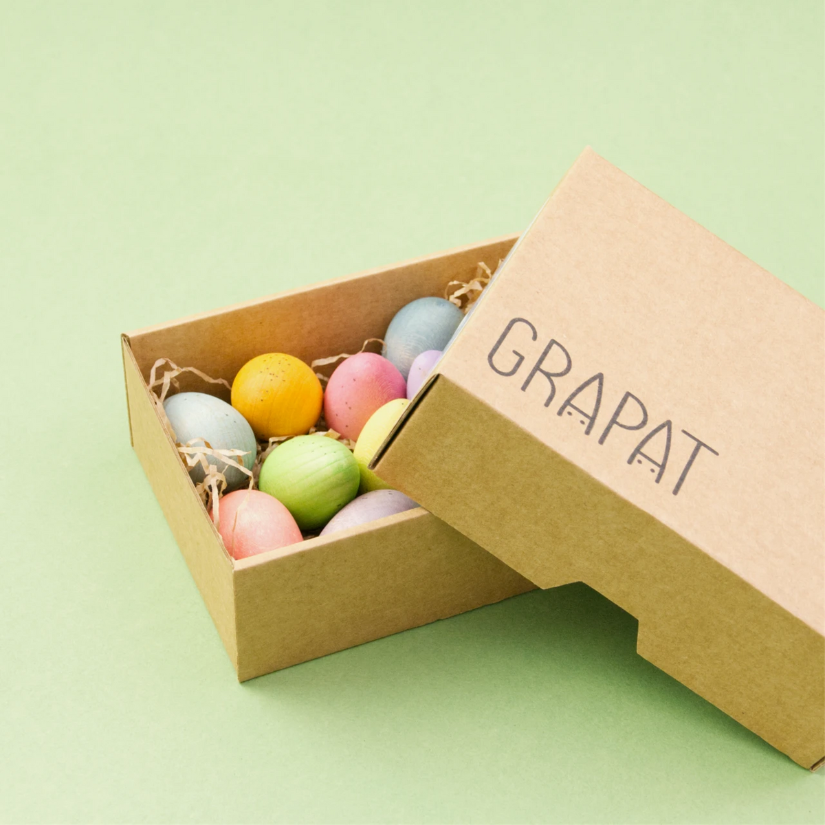 Grapat Happy Eggs, 12 Holzeier – Foto 5