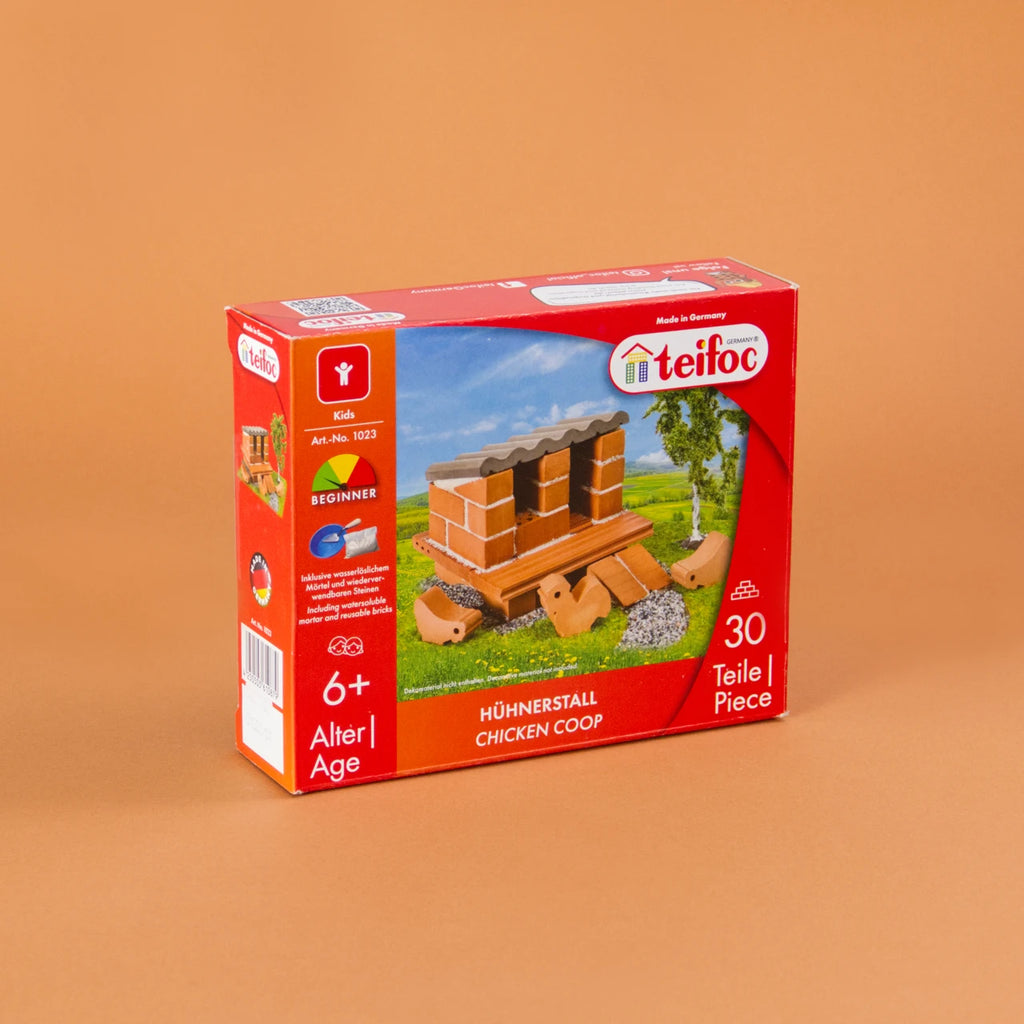 teifoc Hühnerstall, Bauset aus Miniatur-Ziegelsteinen