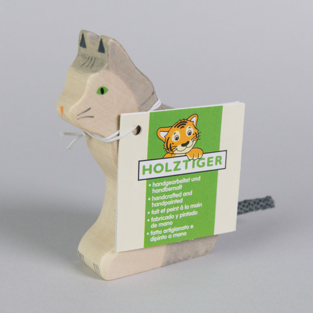 Katze sitzend von Holztiger – Foto 4