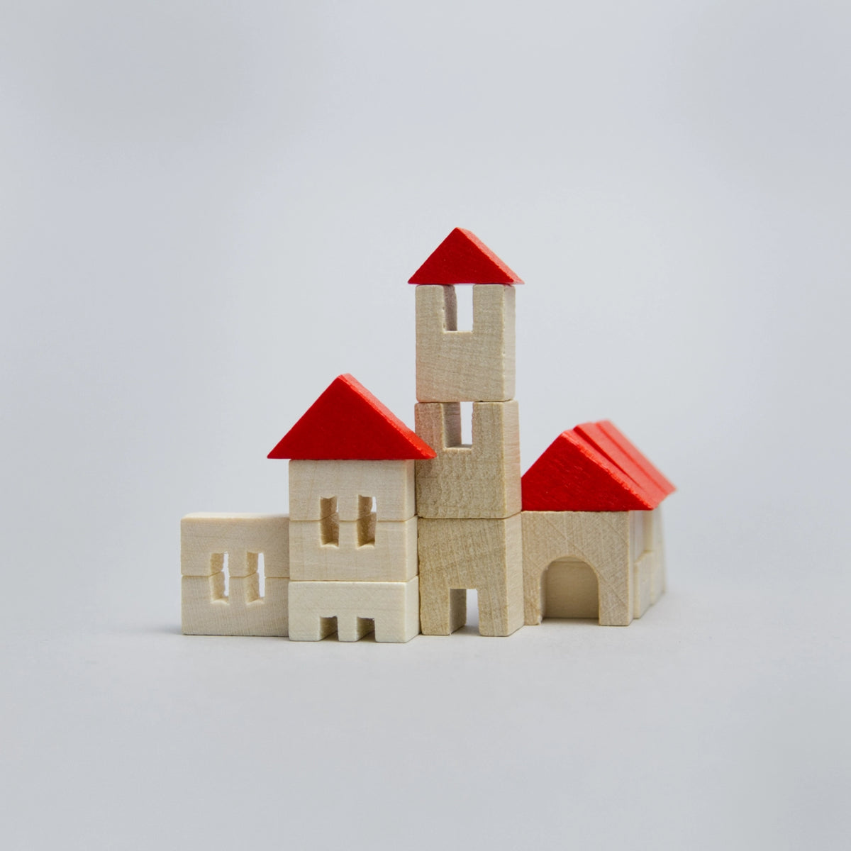 Holzminiatur Kirchenbau in der Streichholzschachtel
