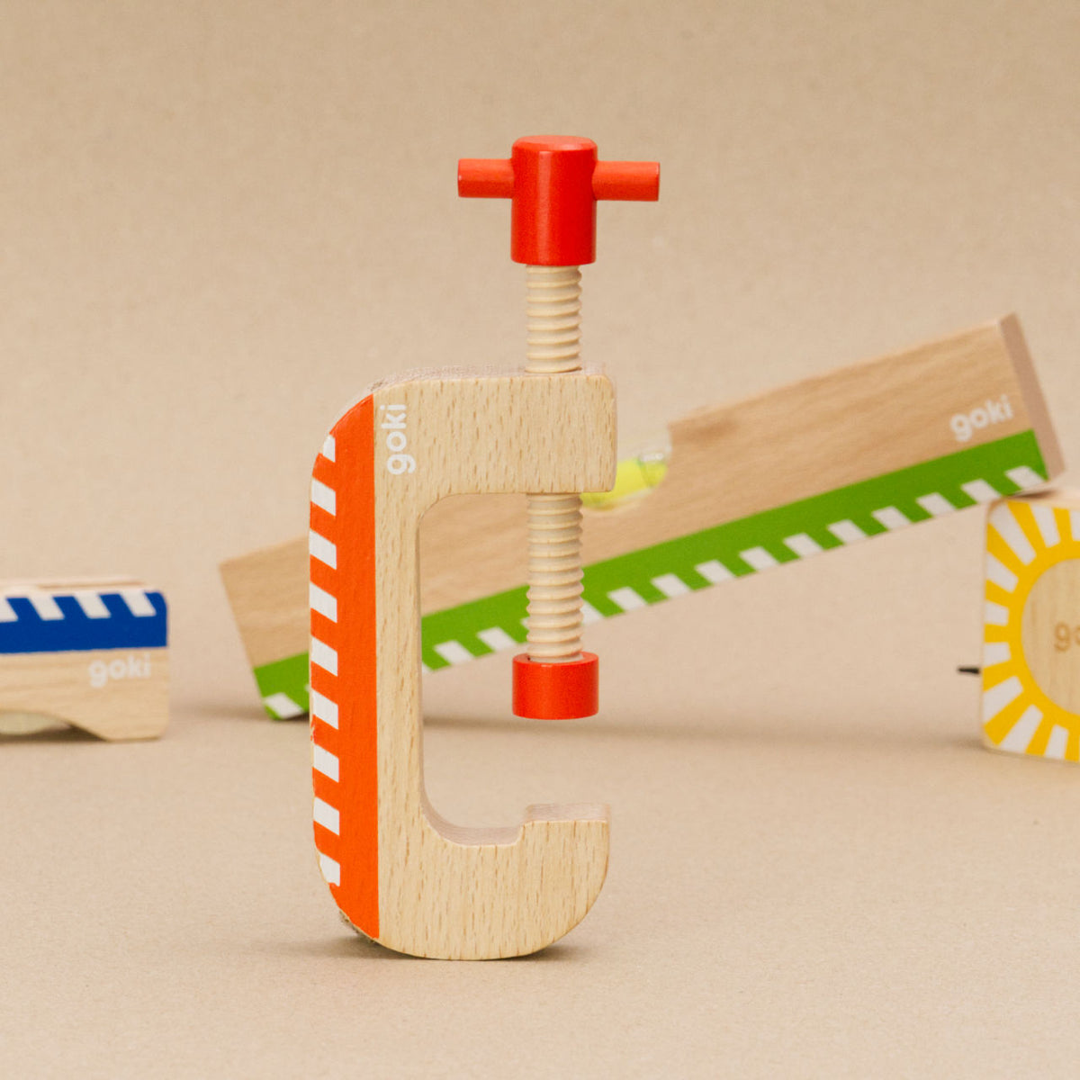 Spielwerkzeug Schraubzwinge, goki – Foto 4