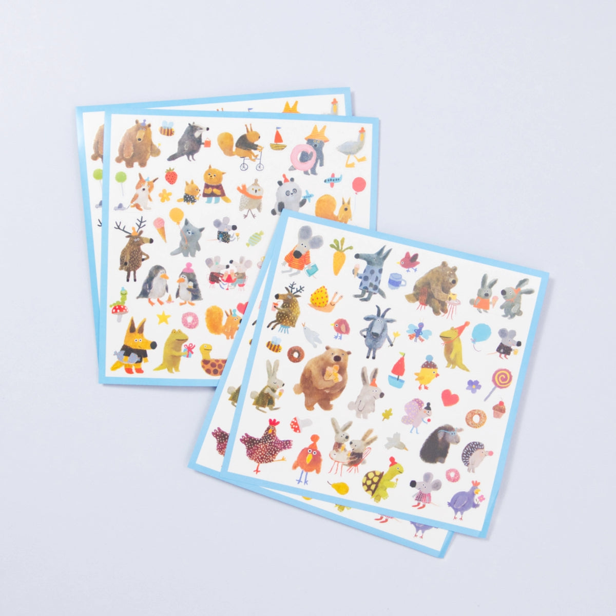 Djeco Sticker „Kuschelige Freunde“, 160 liebenswerte Papiersticker