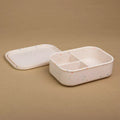 Konfettikiste – Brotbox beige aus Silikon