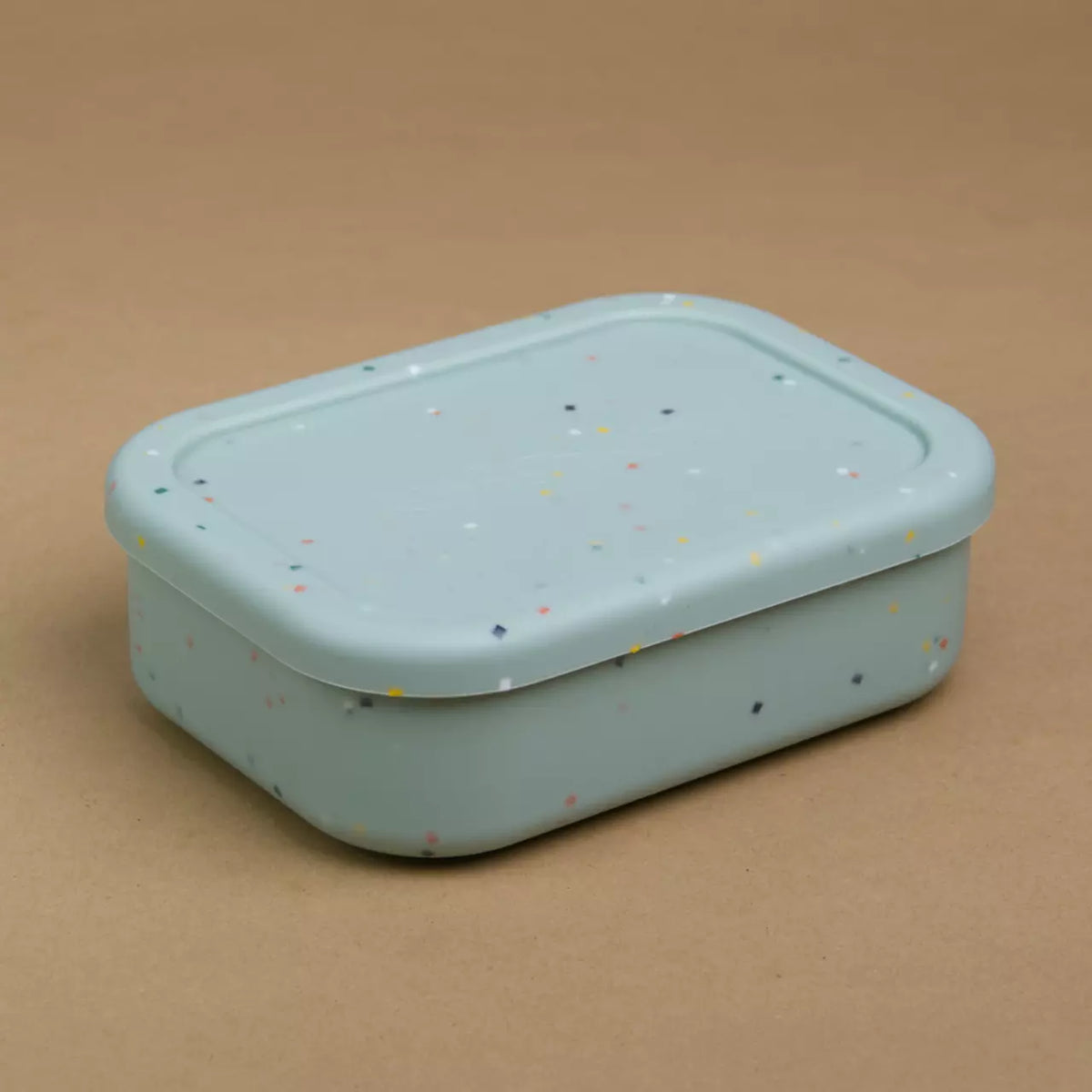 Konfettikiste – Frühstücksbox blau aus Silikon – Foto 2