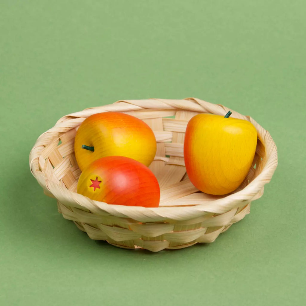 Holzobst Apfel, gelb von Erzi – Foto 2