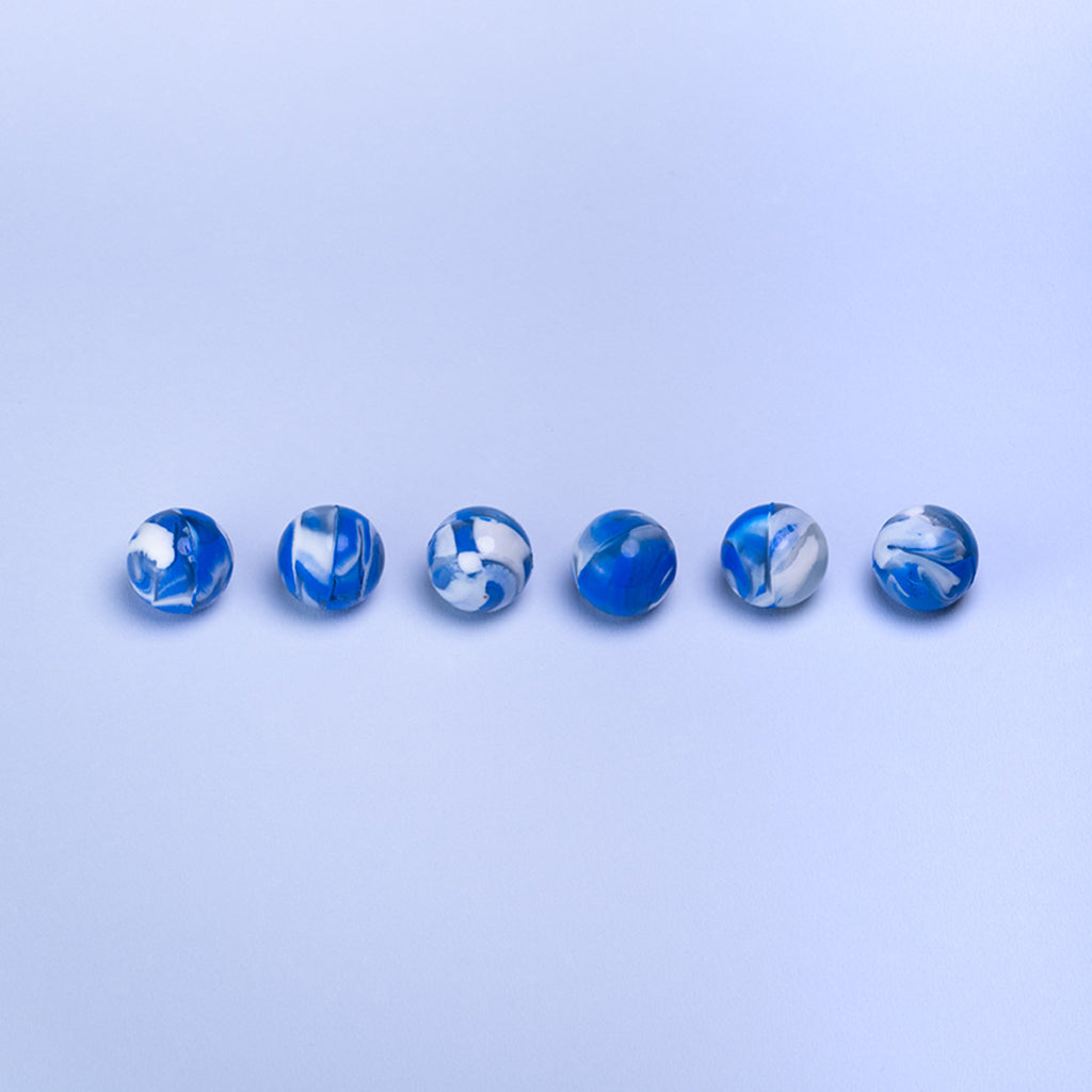 Space Flummi mit Leuchteffekt, 6-er Set
