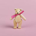 Erzgebirge Miniatur Teddybär beweglich, natur
