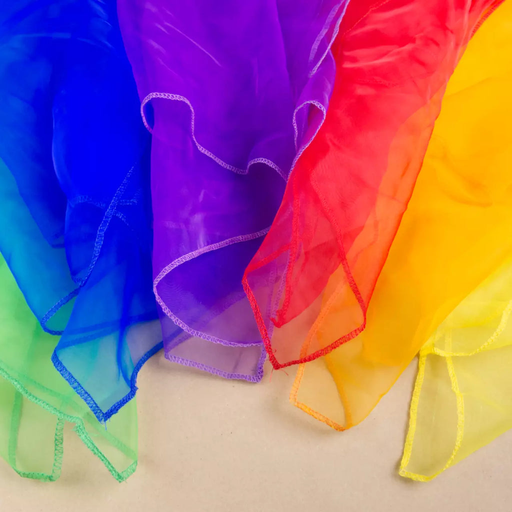 Bunte Jongliertücher Set 6 Stück – Foto 2