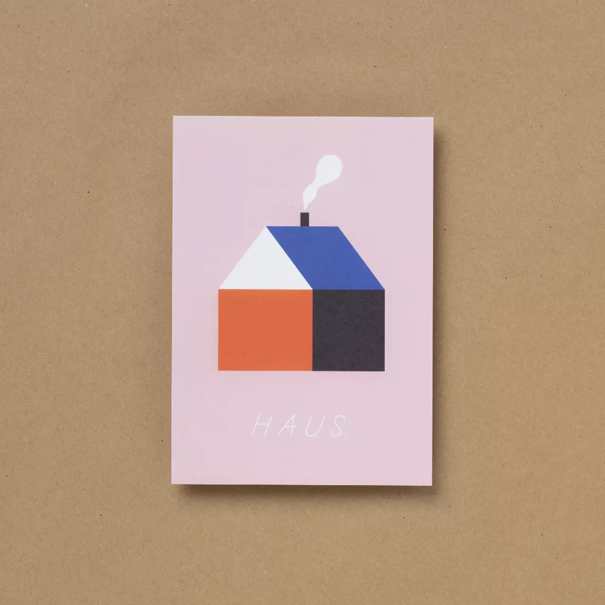 Postkarte Motiv Haus, Illustration Susann Stefanizen