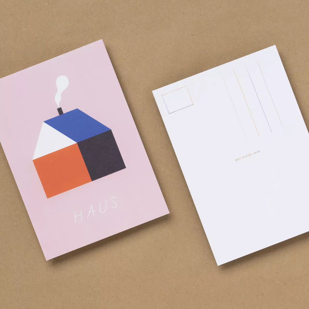 Postkarte Motiv Haus, Illustration Susann Stefanizen – Foto 3