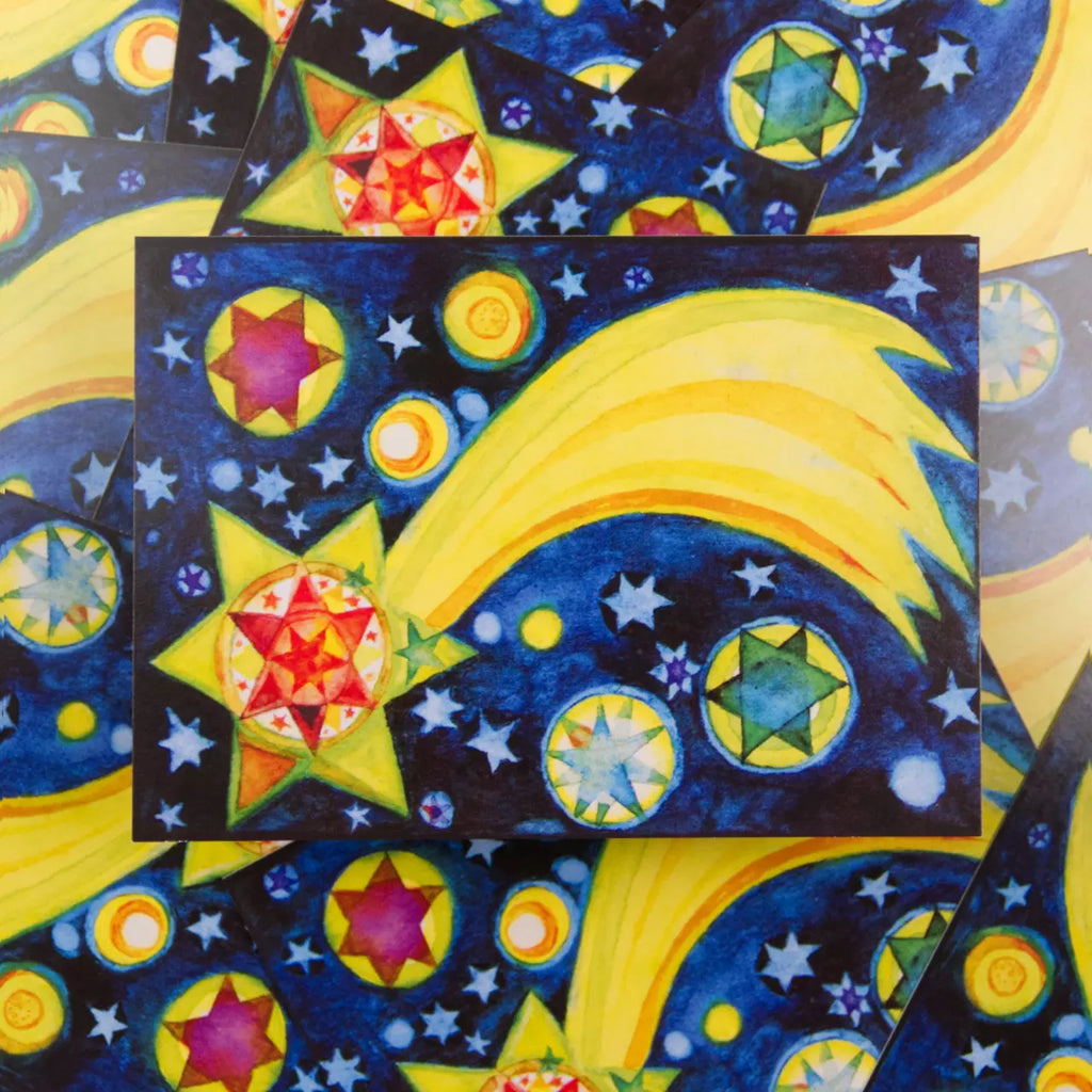 Postkarte Komet, Illustration Eva-Maria Ott-Heidmann – Foto 3