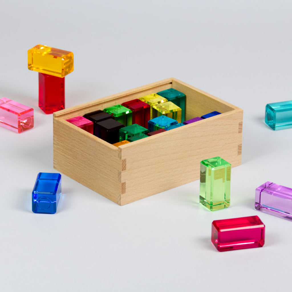 Bauspiel Lichtbauquader bunt, 24 Teile – Foto 6