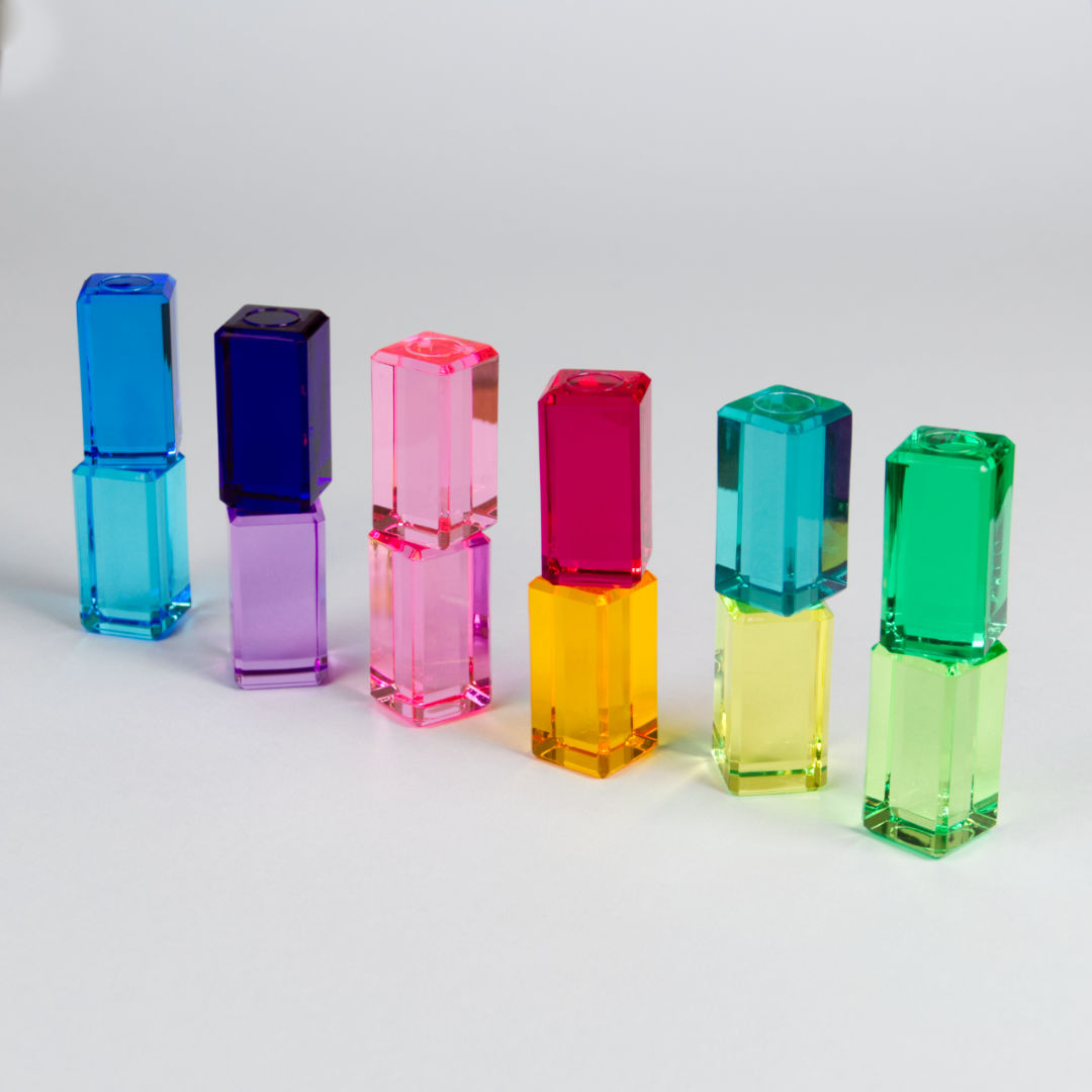 Bauspiel Lichtbauquader bunt, 24 Teile – Foto 2