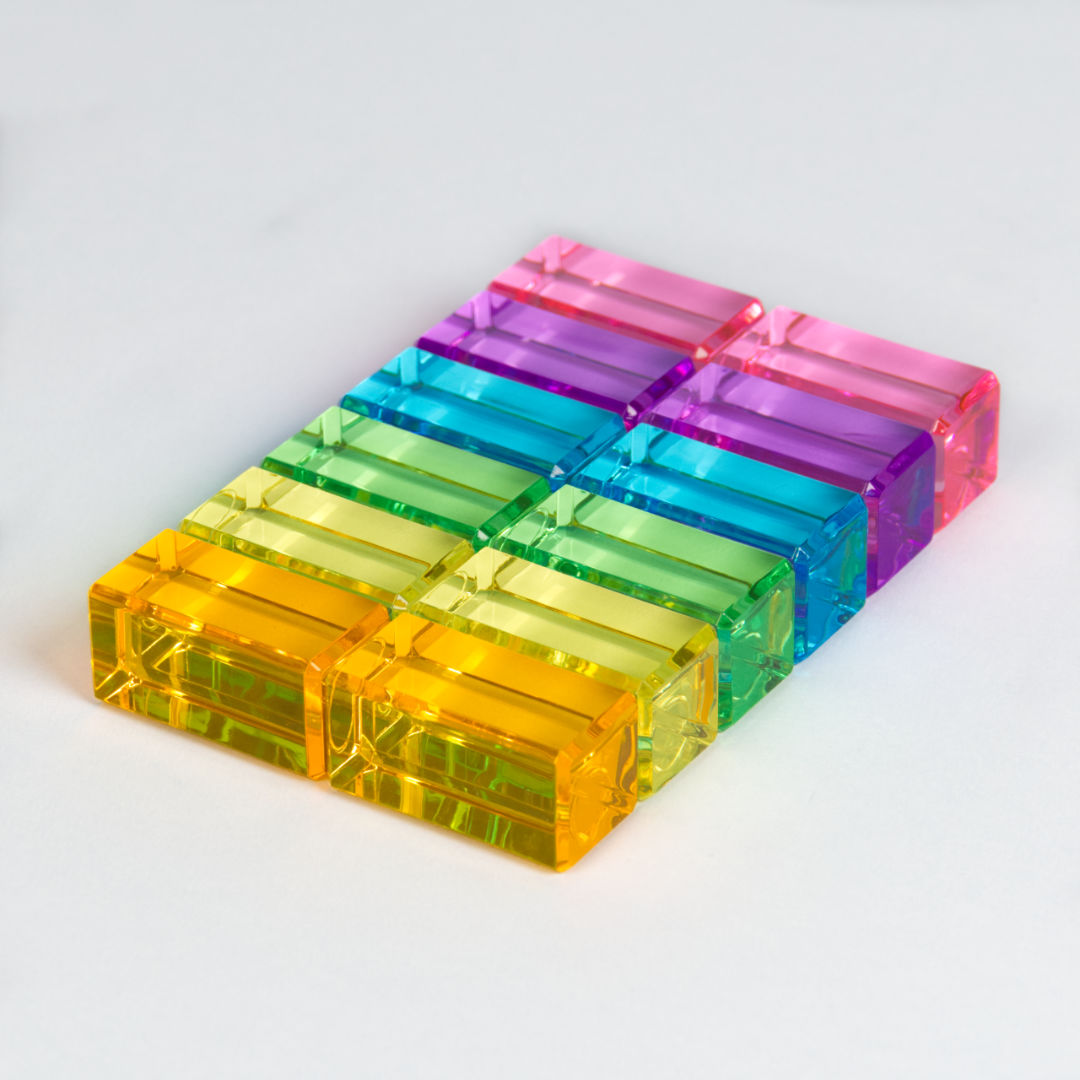 Bauspiel Lichtbauquader pastell