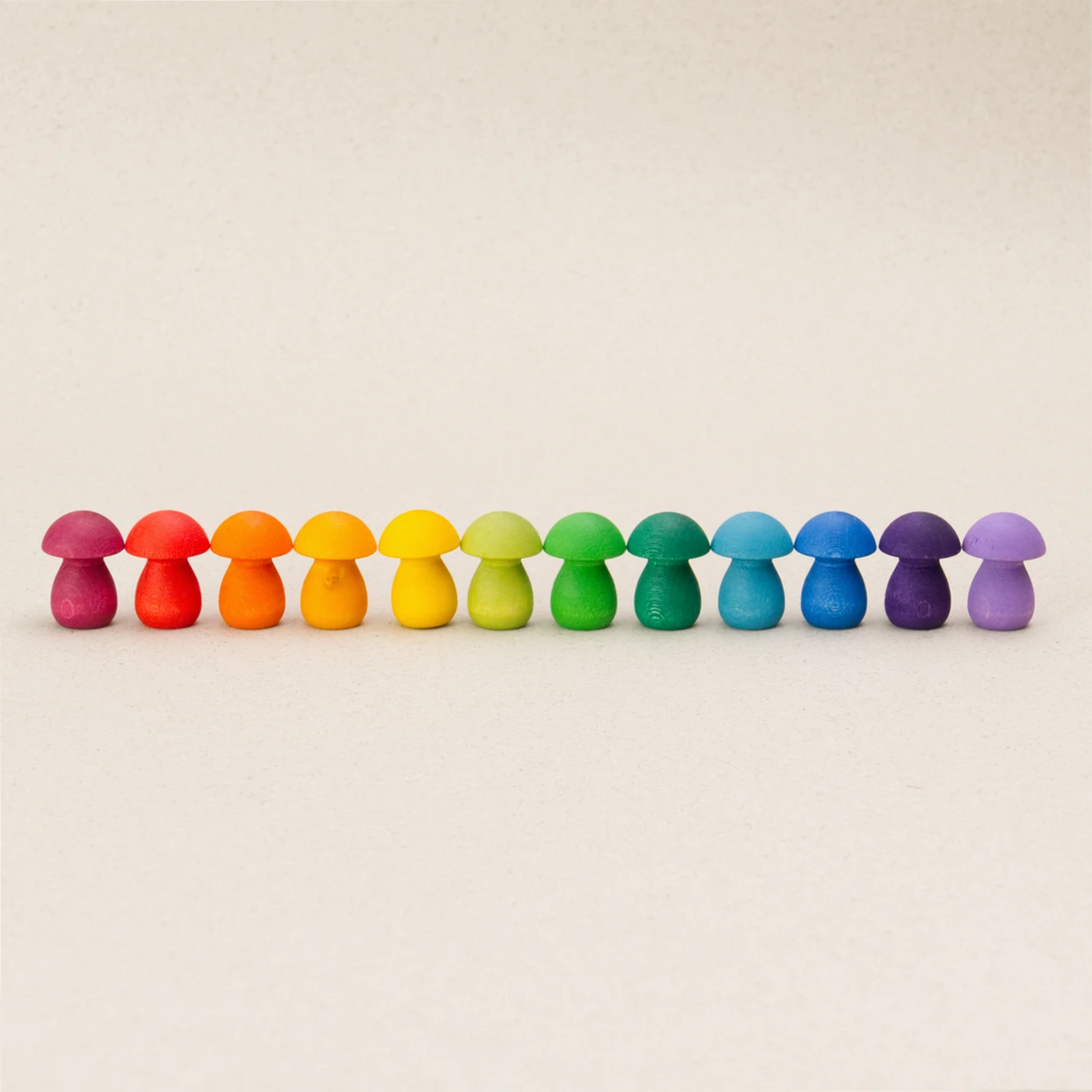 Mandala Rainbow Mushrooms Grapat - 36 Elemente