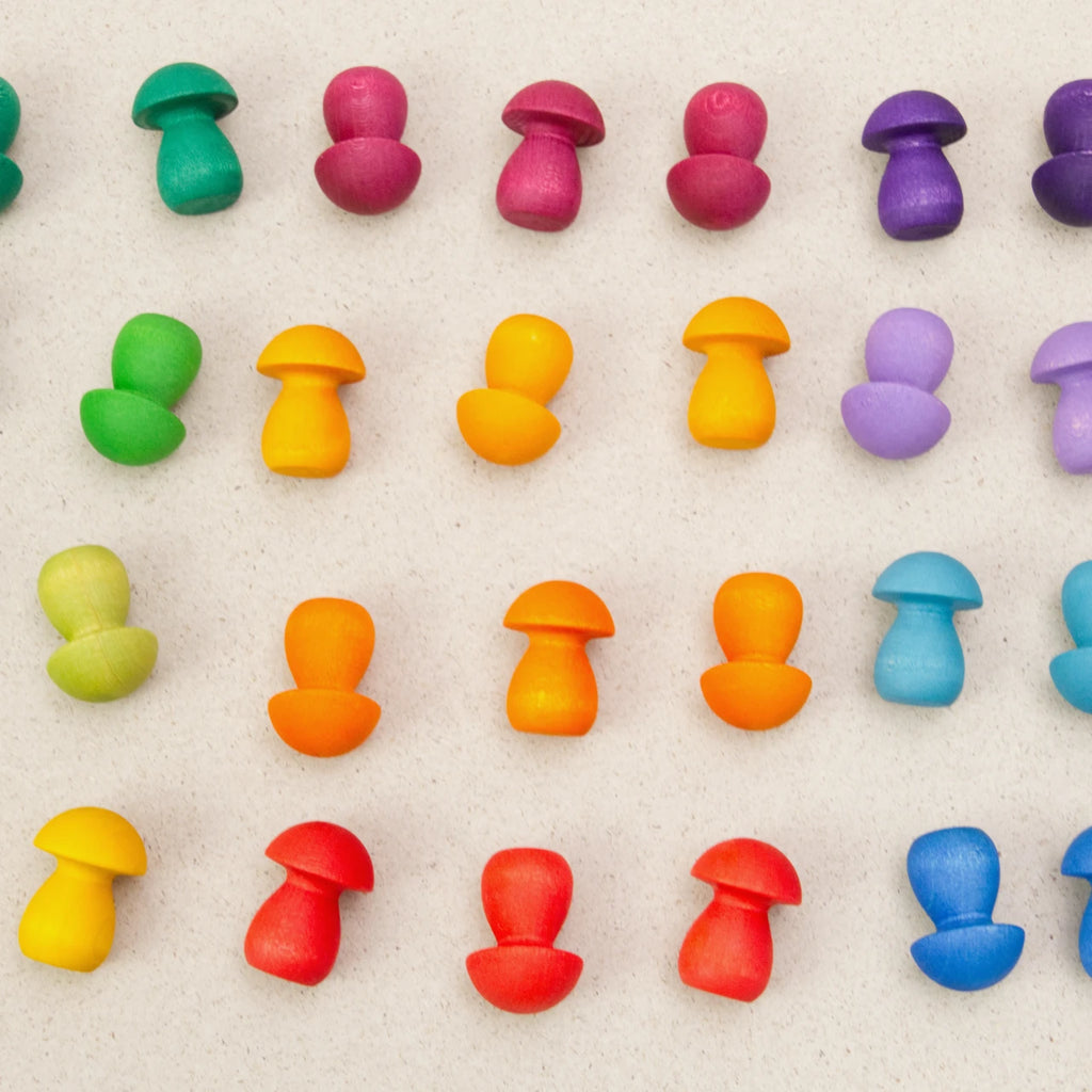 Mandala Rainbow Mushrooms Grapat - 36 Elemente – Foto 5