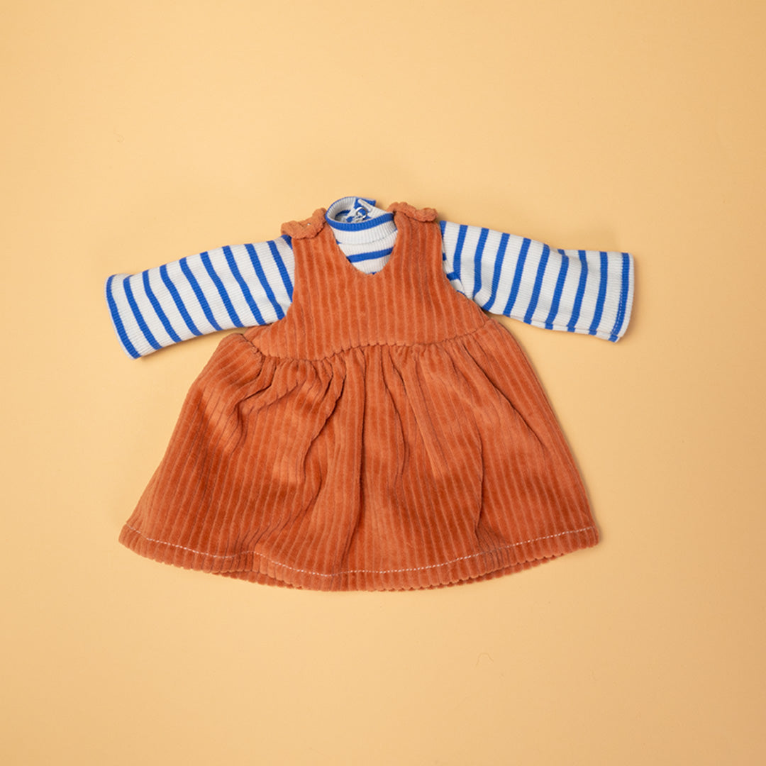 Puppenkleid Bio-Baumwolle – Garten Outfit – Foto 4