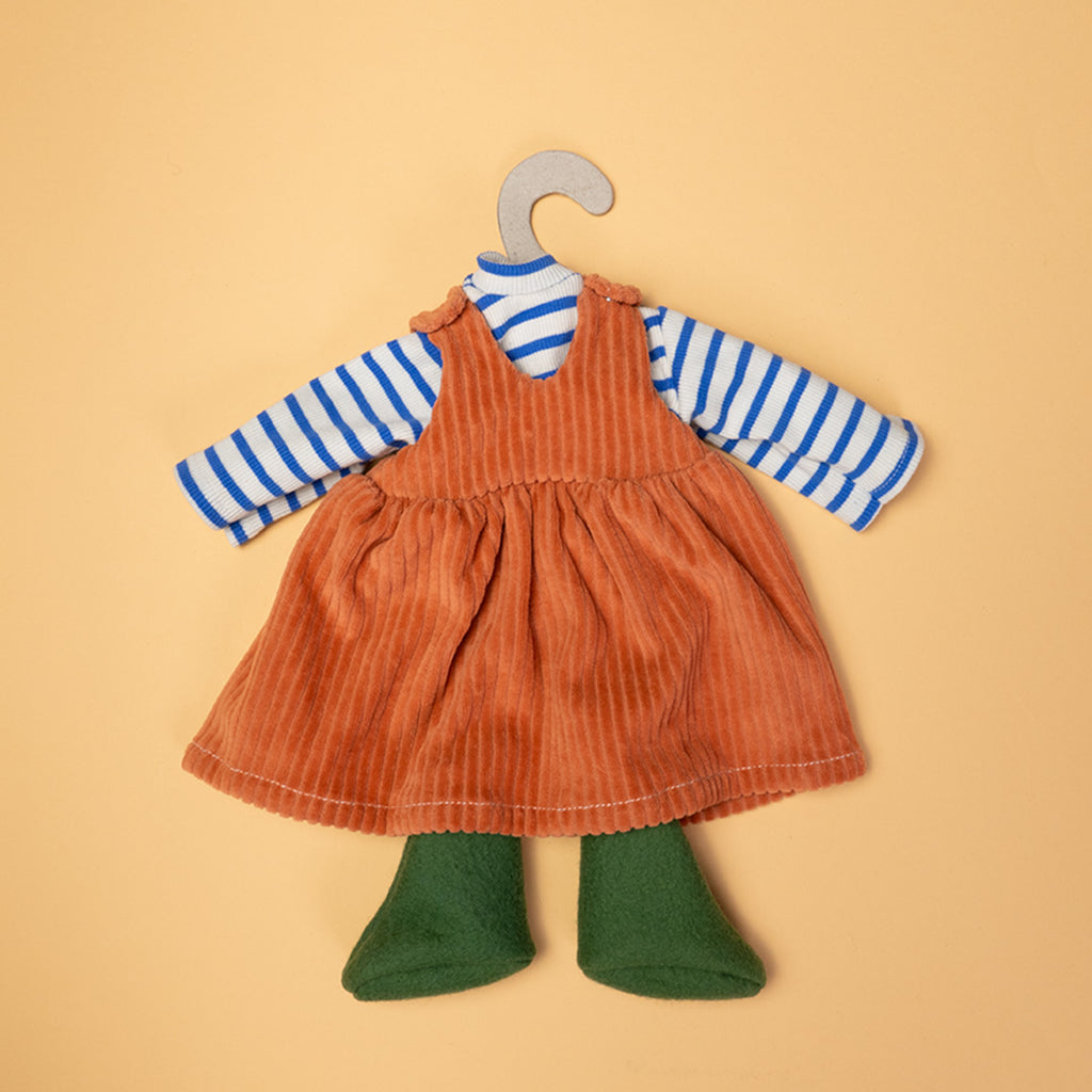 Puppenkleid Bio-Baumwolle – Garten Outfit