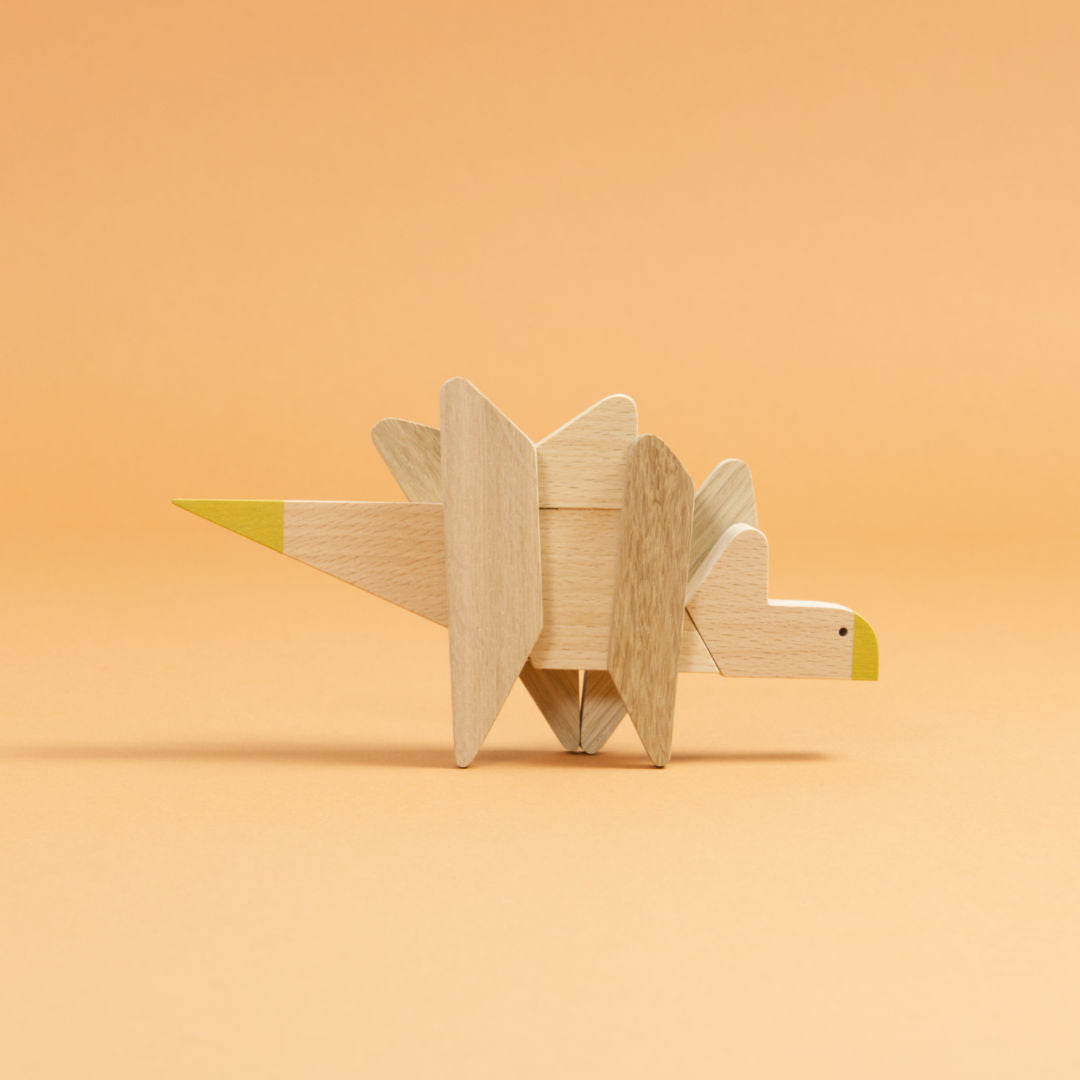 Holz-Tier Magnetpuzzle, Stegosaurus