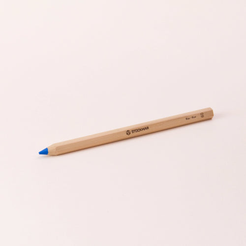 Stift von Stockmar in Blau, 6-eckig.