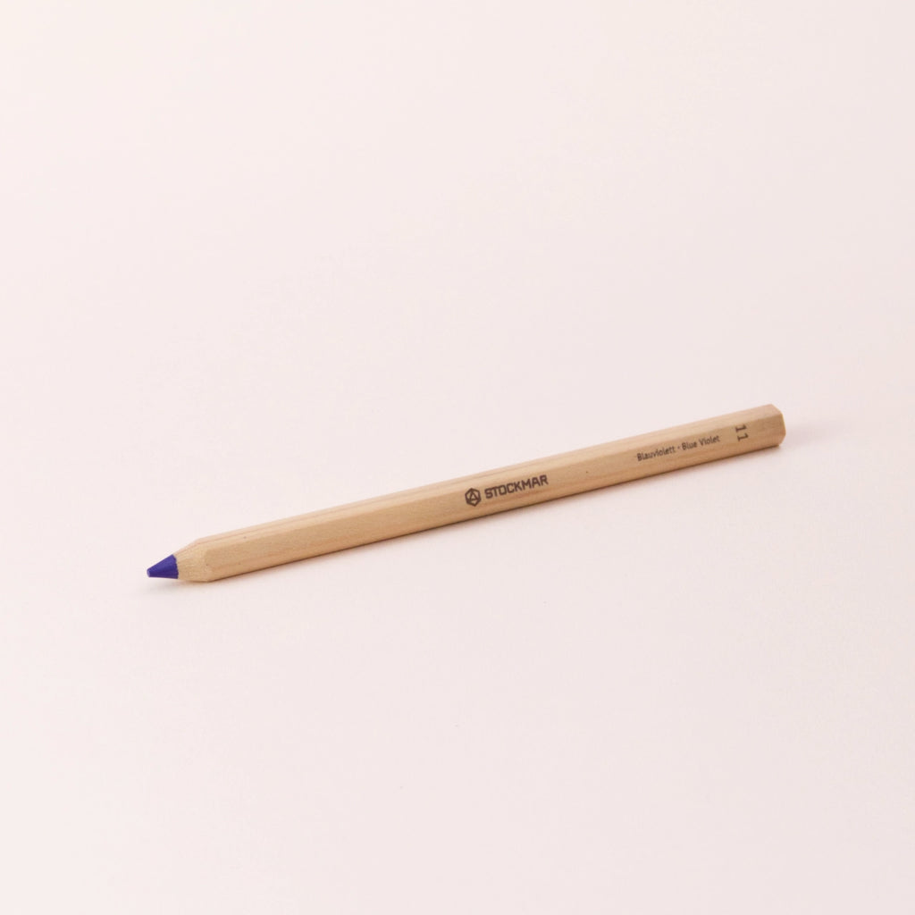 Stift von Stockmar in Blauviolett, 6-eckig.