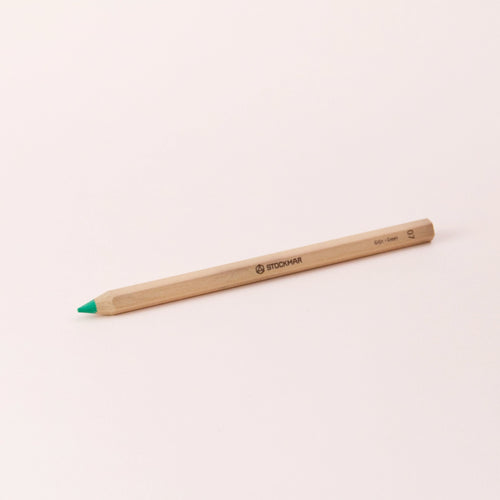 Stift von Stockmar in Grün, 6-eckig.