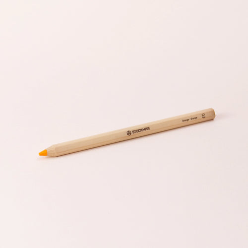 Stift von Stockmar in Orange, 6-eckig.