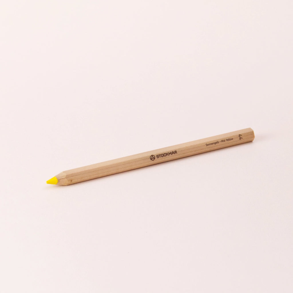 Stift von Stockmar in Sonnengelb, 6-eckig.