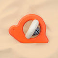 Holz-Rasselschnecke mit Glocke: Orange
