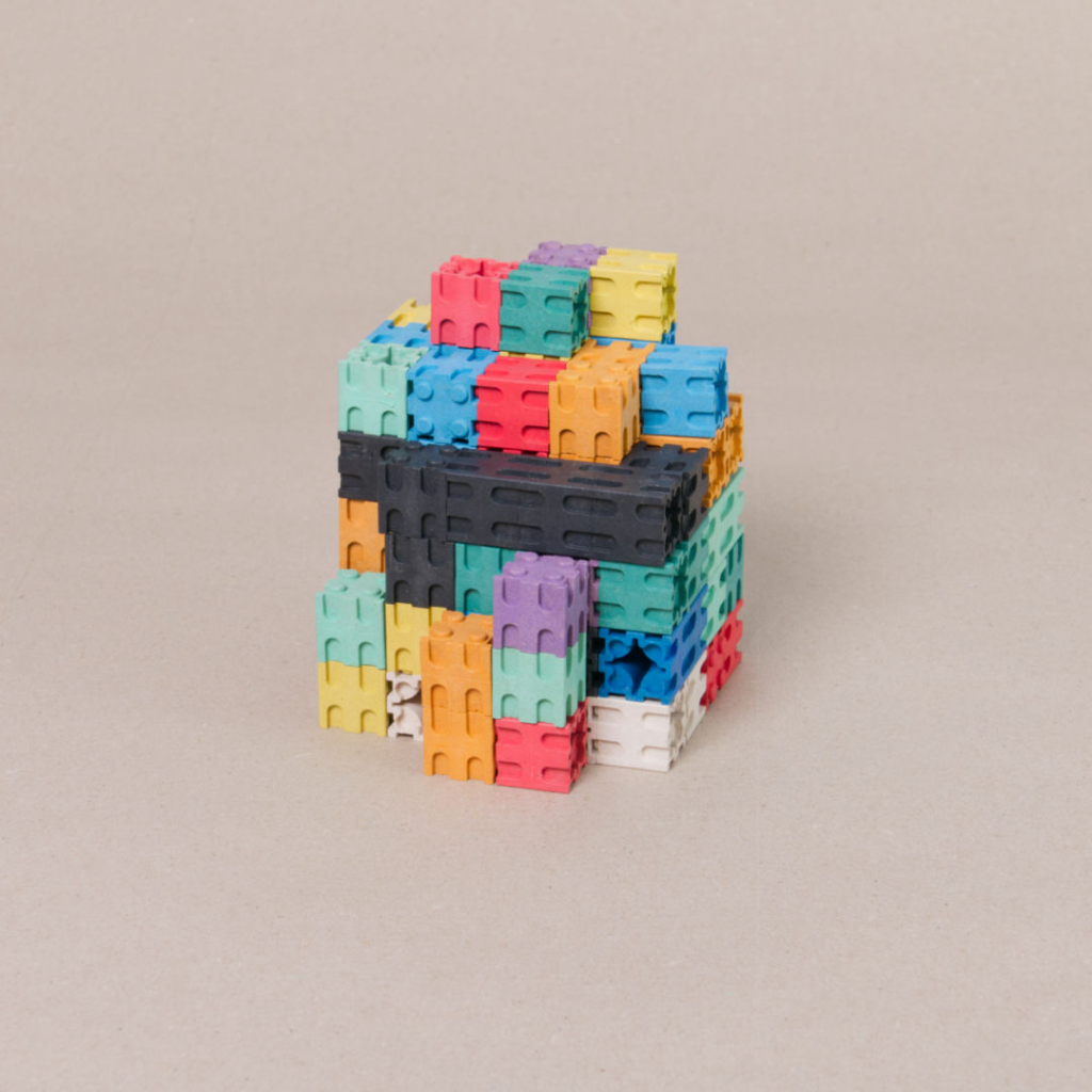Steckwürfel in 10 Farben, 100 Stück - adabob