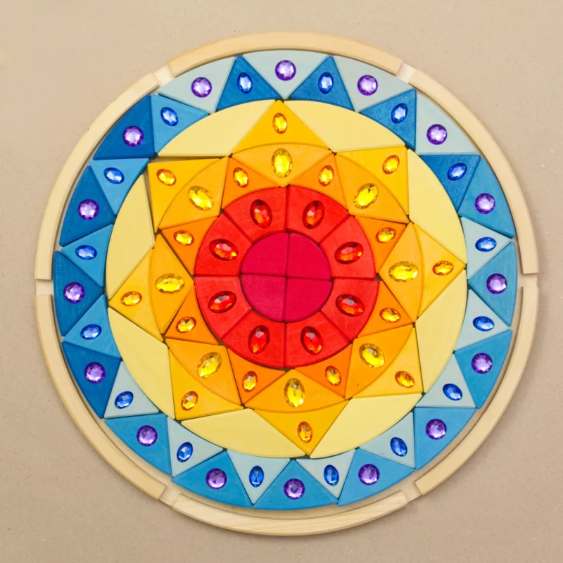 GRIMMS Sonne, Legebild  Glitzermandala