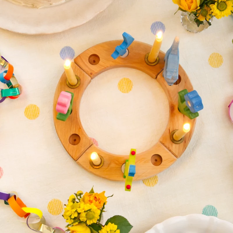 GRIMM'S Kleiner Festtagsring Holz, Natur