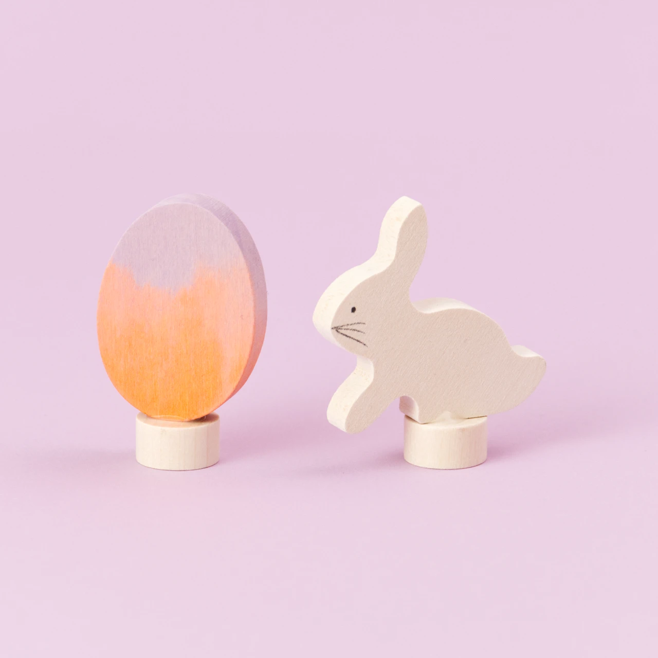 Grimms Steckfiguren Osterset BATIK orange – Bild 3